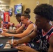 Harlem Globetrotters visit Team Moody
