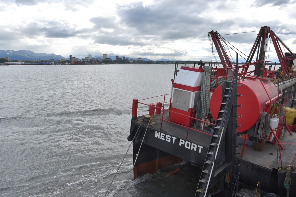 Army Engineers dredge the Port of Alaska