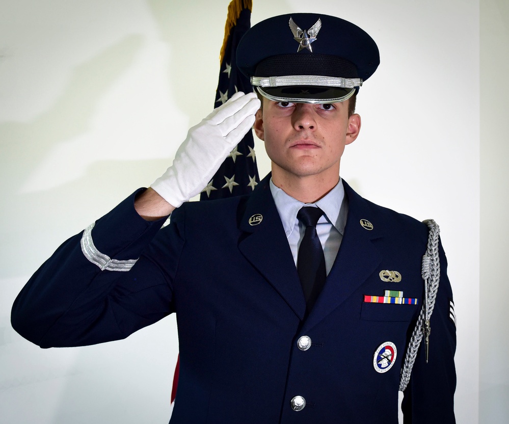 Base honor guard Airman highlight