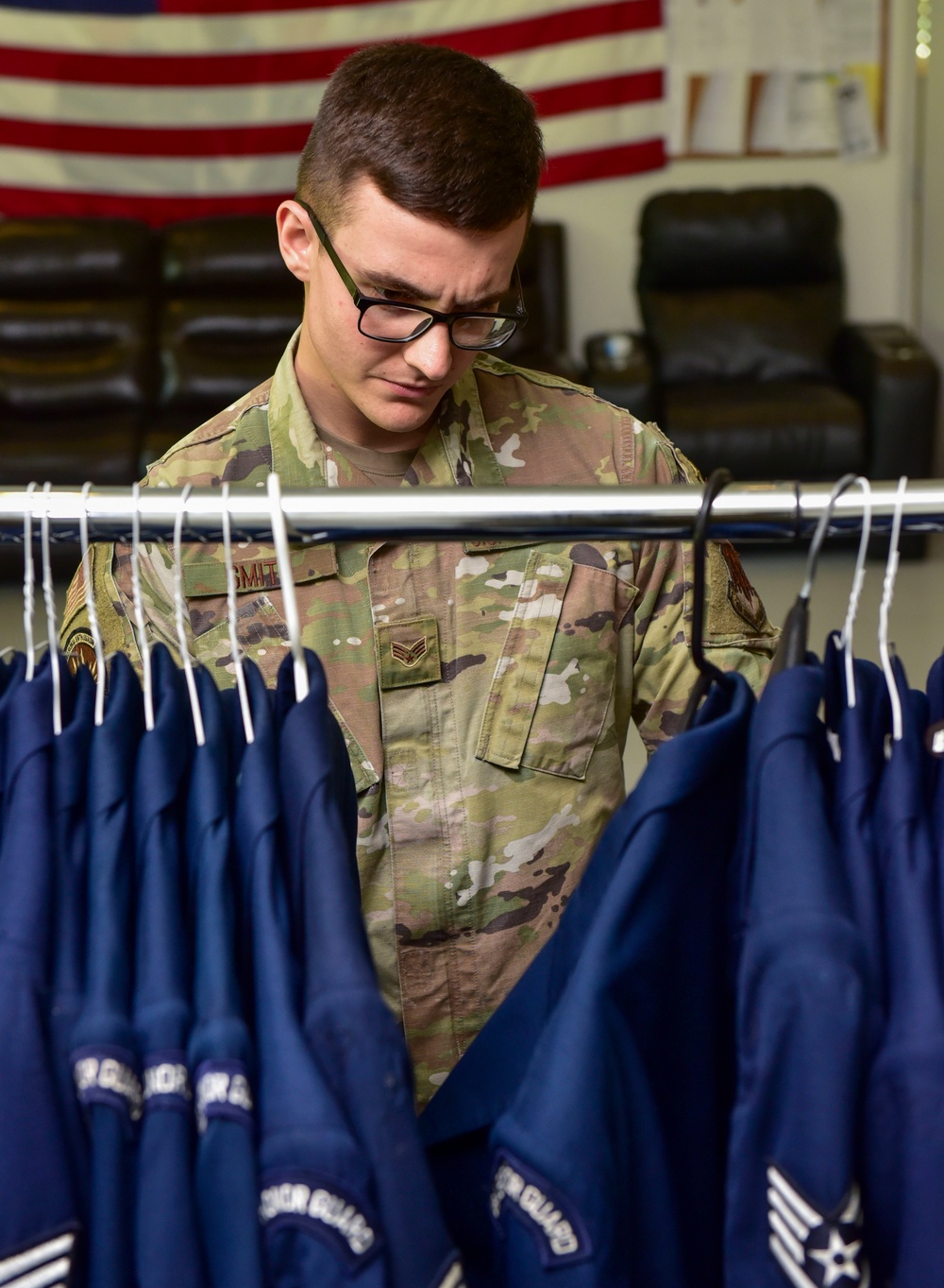 Base honor guard Airman highlight