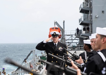 USS Hershel “Woody” Williams holds a remembrance ceremony in honor of namesake.