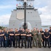 Group photo aboard USS Mobile Bay