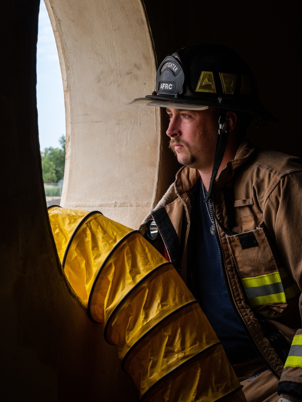 The 914th Fire Emergency Services conducts Confined Space Rescue Training