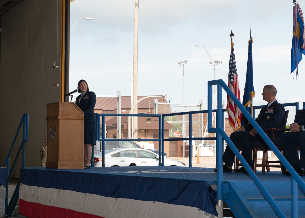 509th Communications Squadron change of command