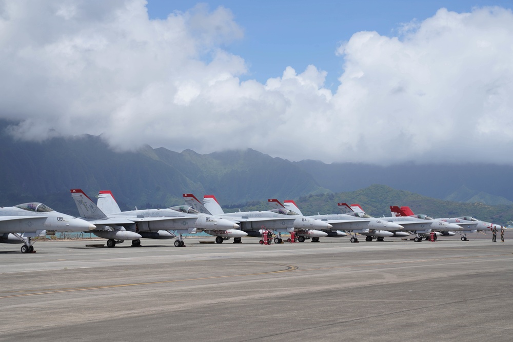 U.S. Marine Corps F/A-18 Hornets at RIMPAC 2022