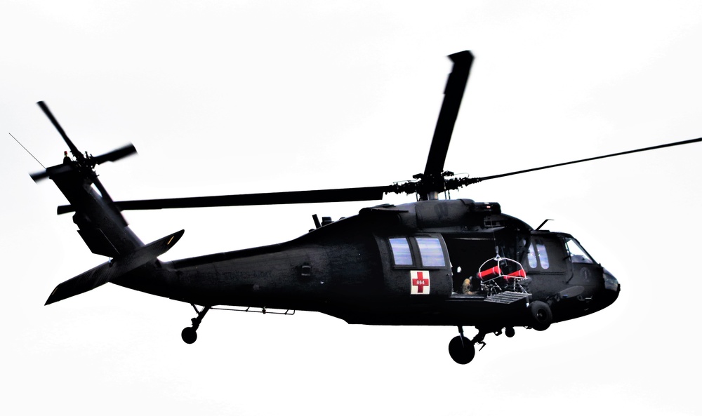 UH-60 Black Hawk crew training at Fort McCoy