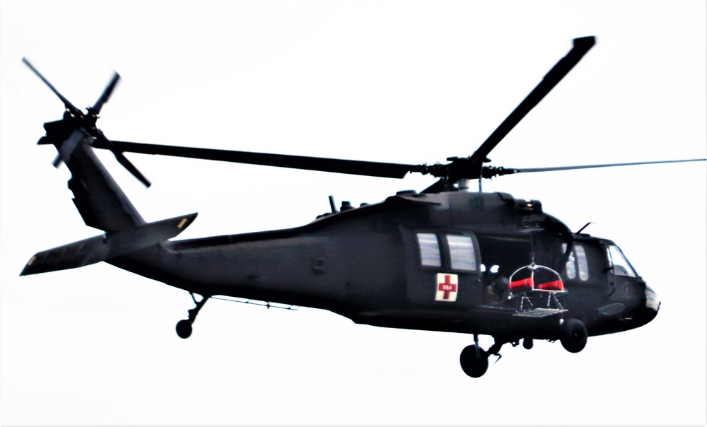 UH-60 Black Hawk crew training at Fort McCoy