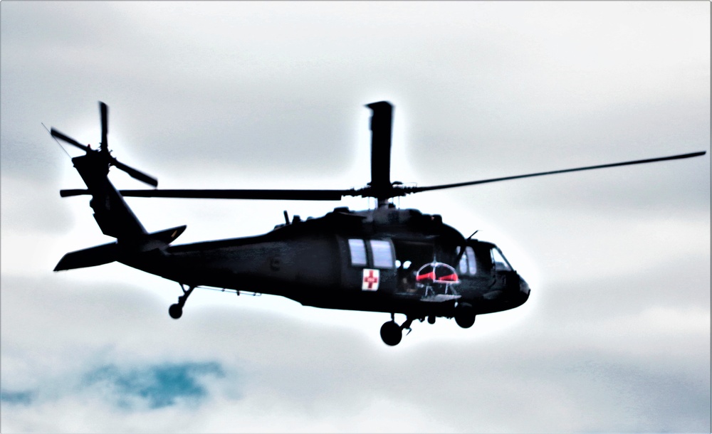 UH-60 Black Hawk crew training at Fort McCoy