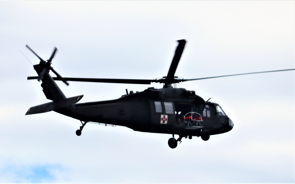 UH-60 Black Hawk crew training at Fort McCoy