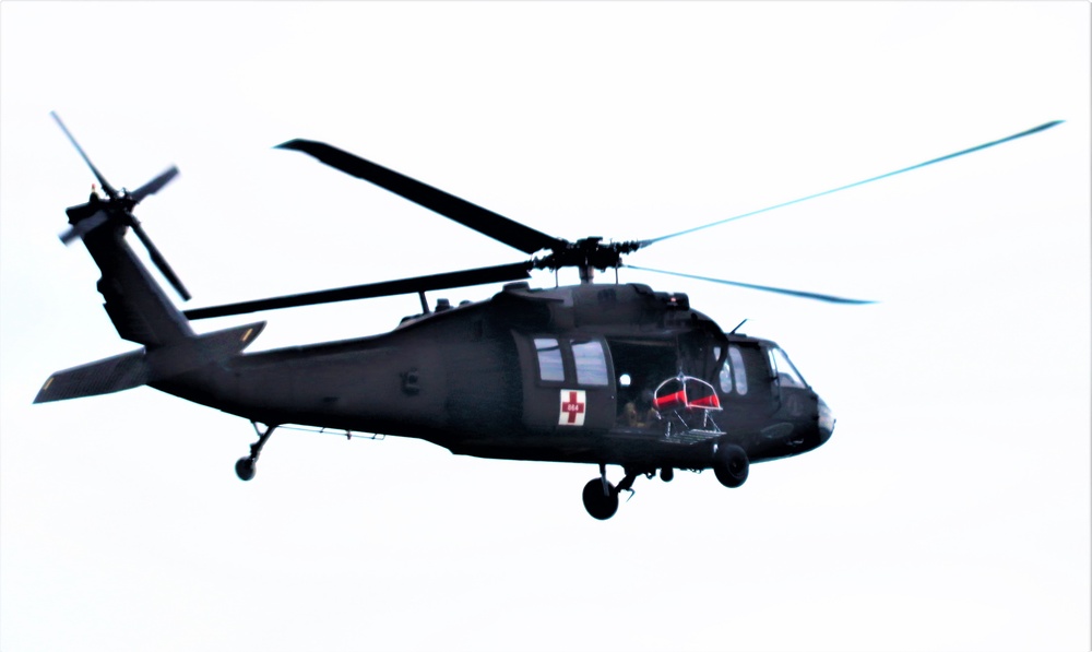 UH-60 Black Hawk crew training at Fort McCoy