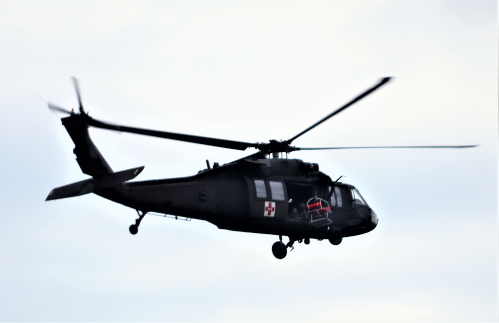 UH-60 Black Hawk crew training at Fort McCoy