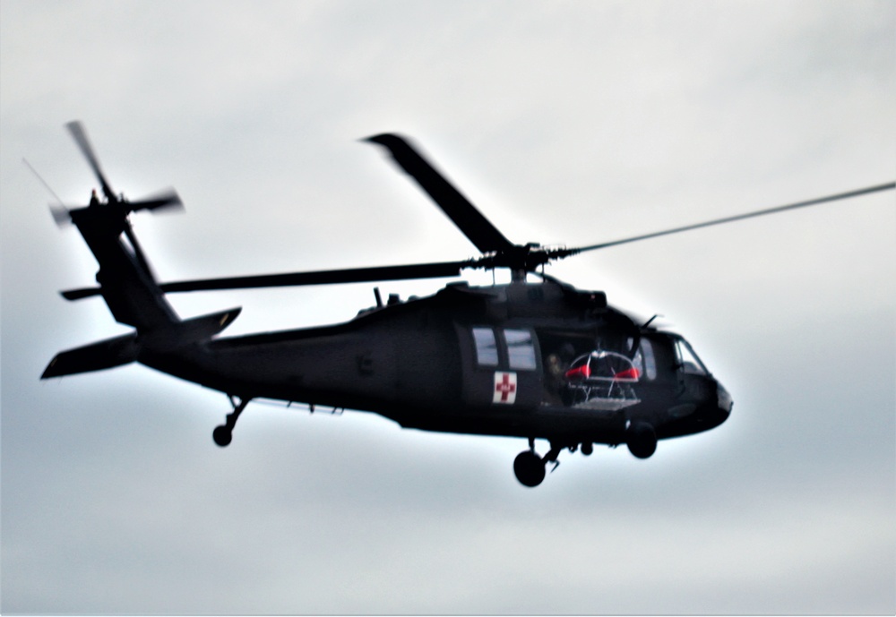 UH-60 Black Hawk crew training at Fort McCoy