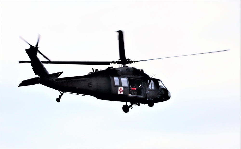 UH-60 Black Hawk crew training at Fort McCoy