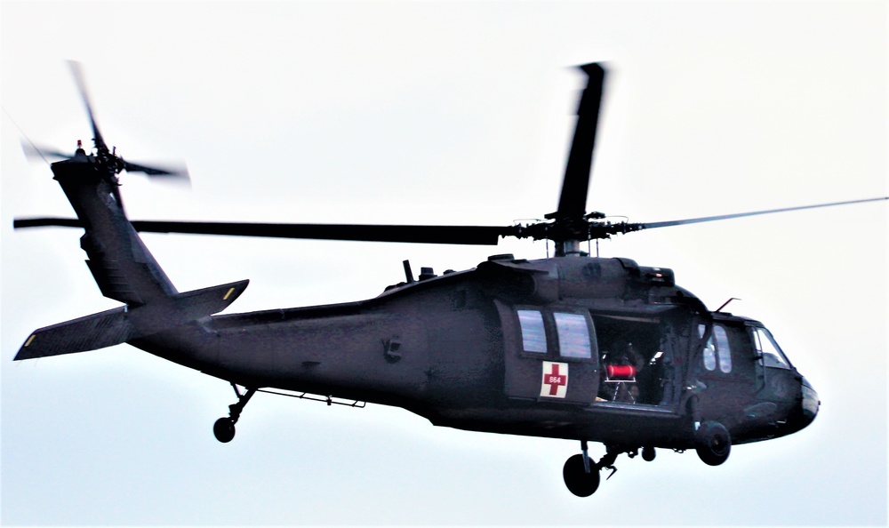 UH-60 Black Hawk crew training at Fort McCoy