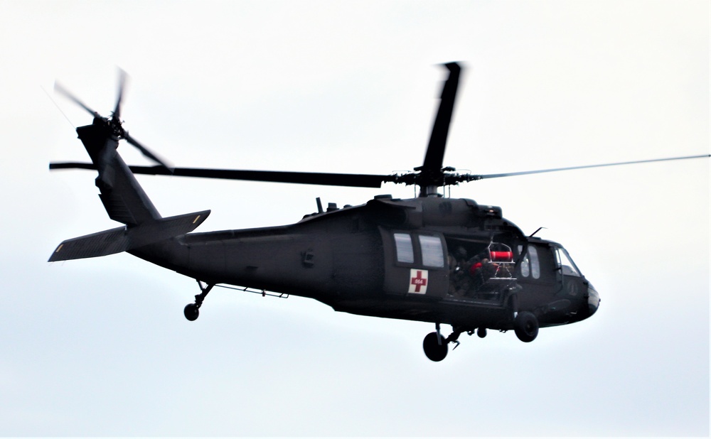 UH-60 Black Hawk crew training at Fort McCoy