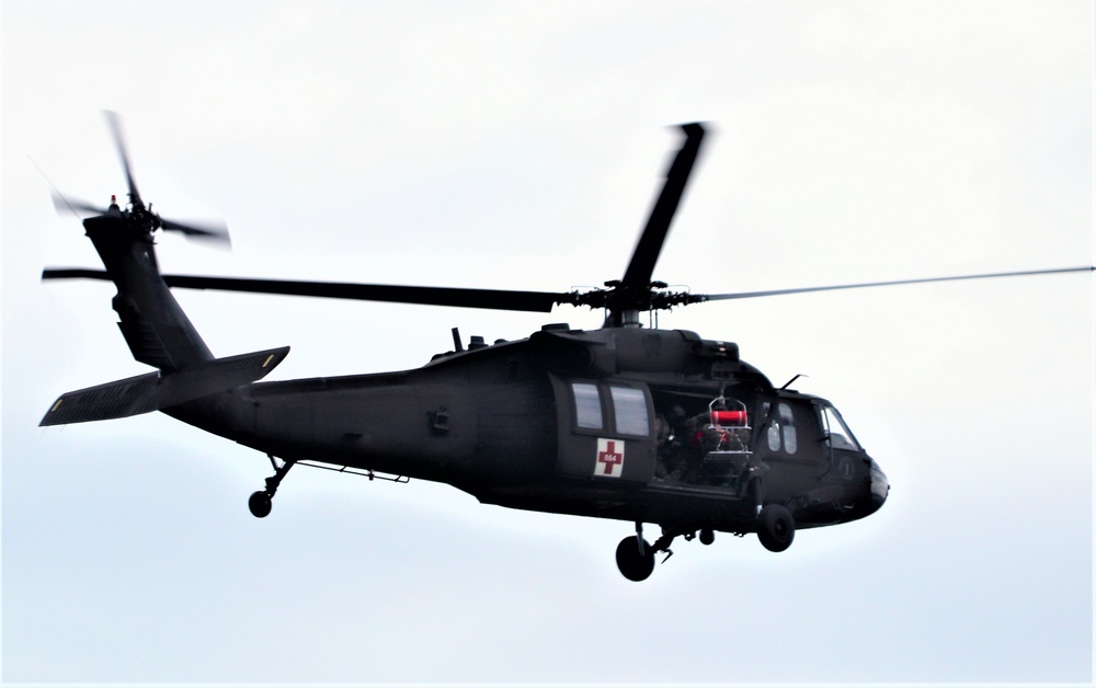 UH-60 Black Hawk crew training at Fort McCoy