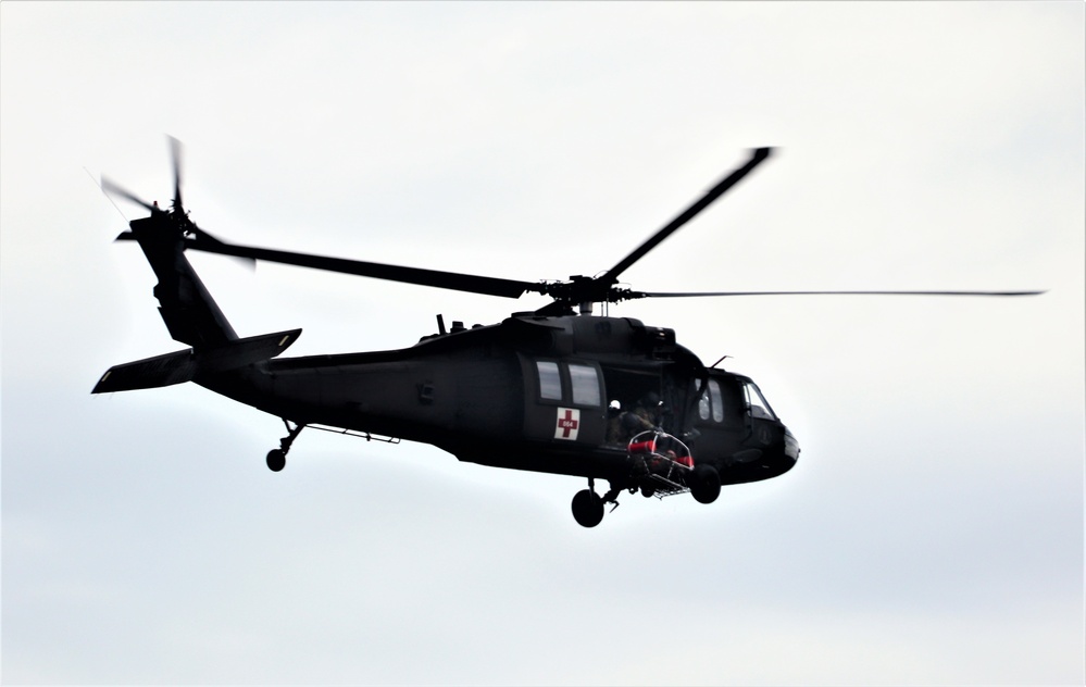 UH-60 Black Hawk crew training at Fort McCoy