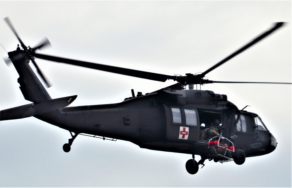 UH-60 Black Hawk crew training at Fort McCoy