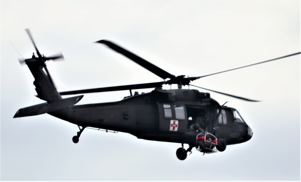 UH-60 Black Hawk crew training at Fort McCoy