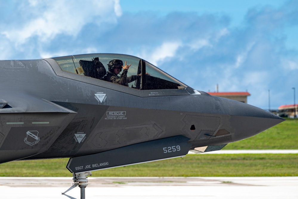 F-35 Lightning II Returns to Andersen Air Force Base After Agile Combat Employment Rehearsal