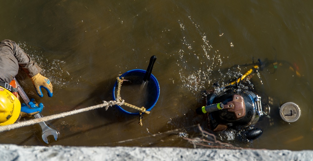 Harpersfield Dam Sea Lamprey Barrier Intake Dive