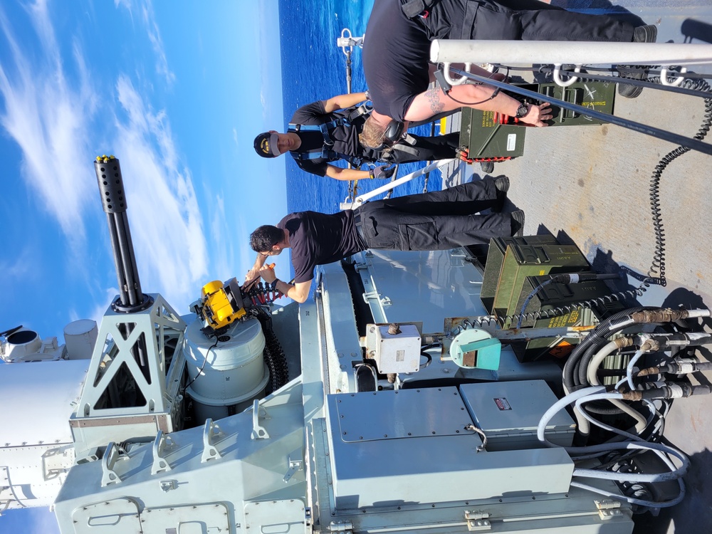 HMCS Winnipeg CWIS Load during RIMPAC 2022