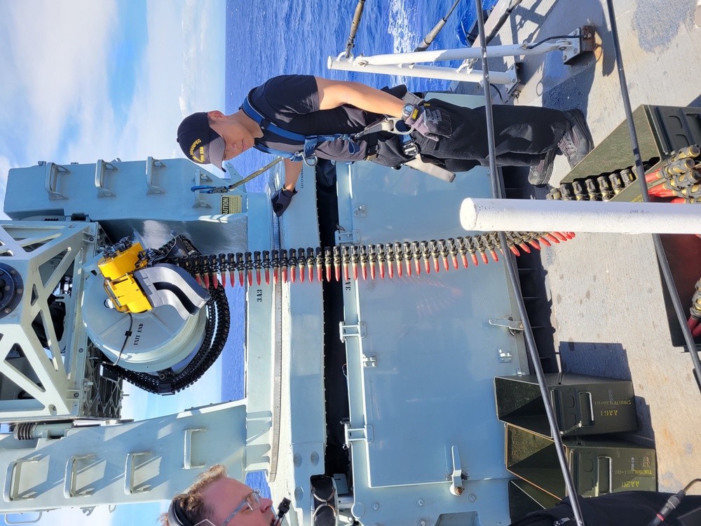 HMCS Winnipeg CWIS Load during RIMPAC 2022