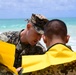 Marine Corps Capt. inspects Mexican Marine's life vest