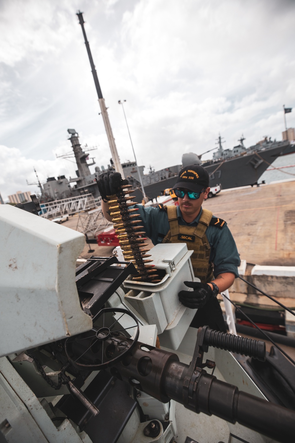 Force protection members aboard HMCS Winnipeg