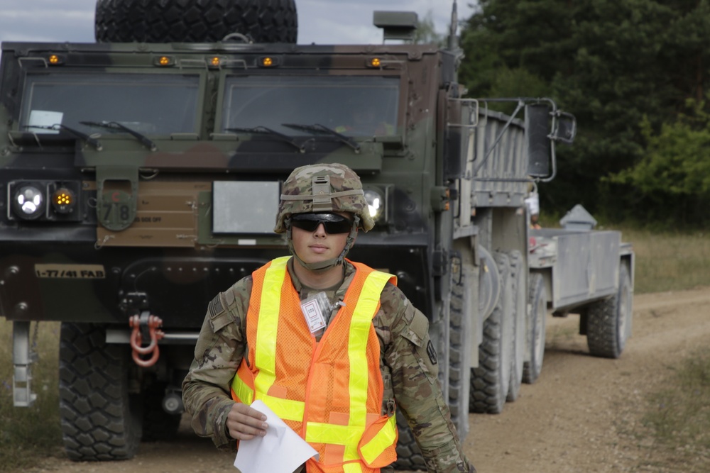 41st FAB Soldiers conduct a loadex in preparation for DF22