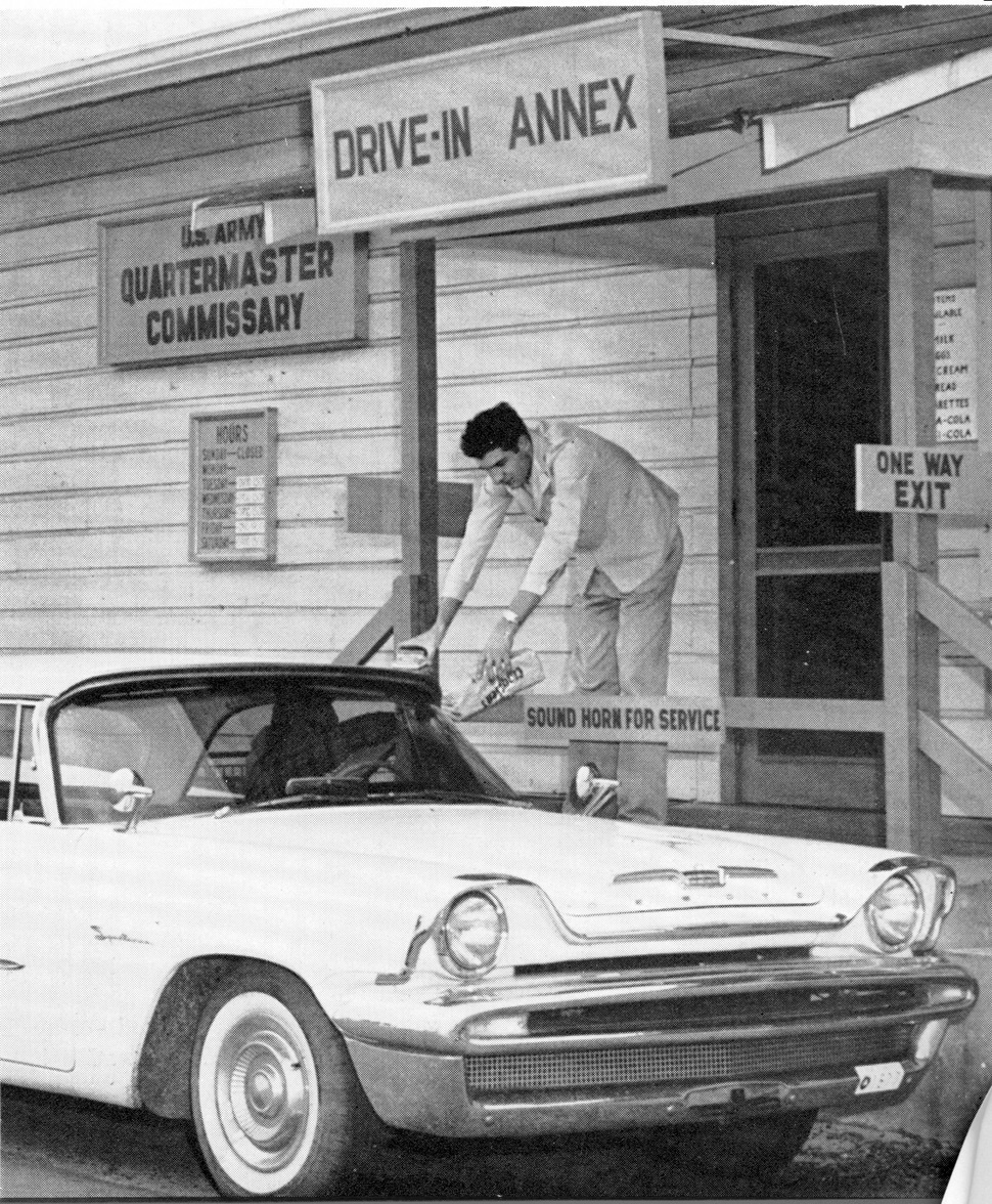 Today’s curbside pickup program had its roots in military commissaries with branch stores that functioned as drive-in outlets