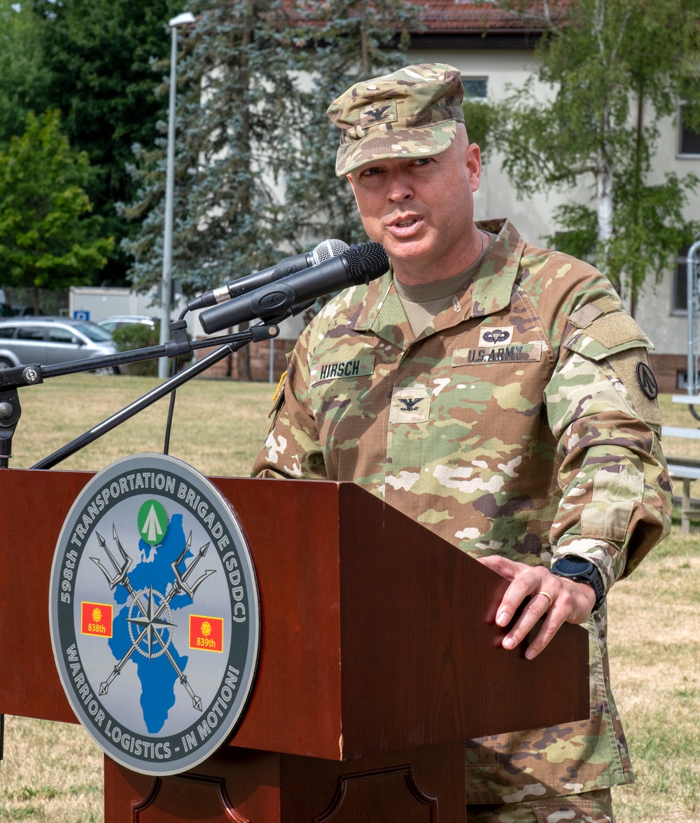 DVIDS - Images - 598th Transportation Brigade Change of Command [Image ...