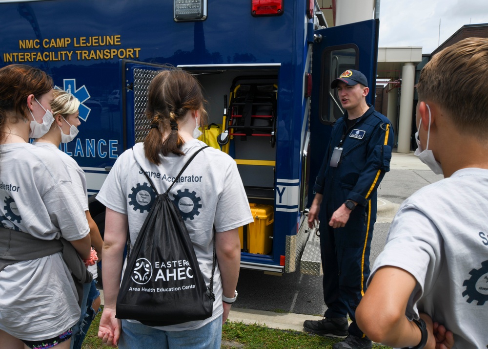 Students from Onslow County Summer Accelerator Program visit Naval Medical Center Camp Lejeune