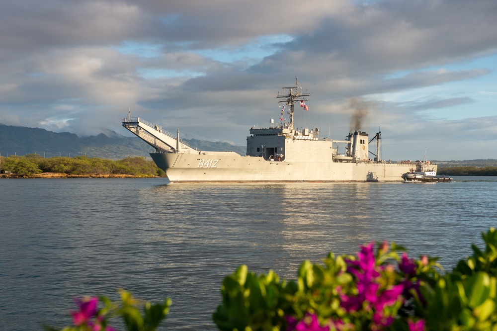 ARM Usumacinta departs Pearl Harbor for RIMPAC 2022