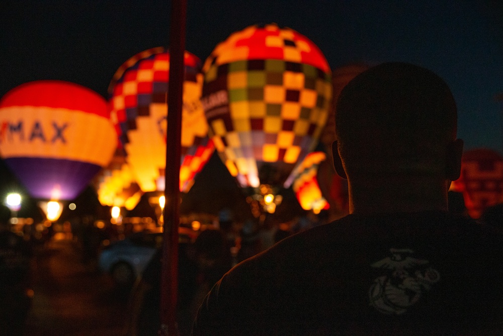 U.S. Marines attend Red River Balloon Rally 2022