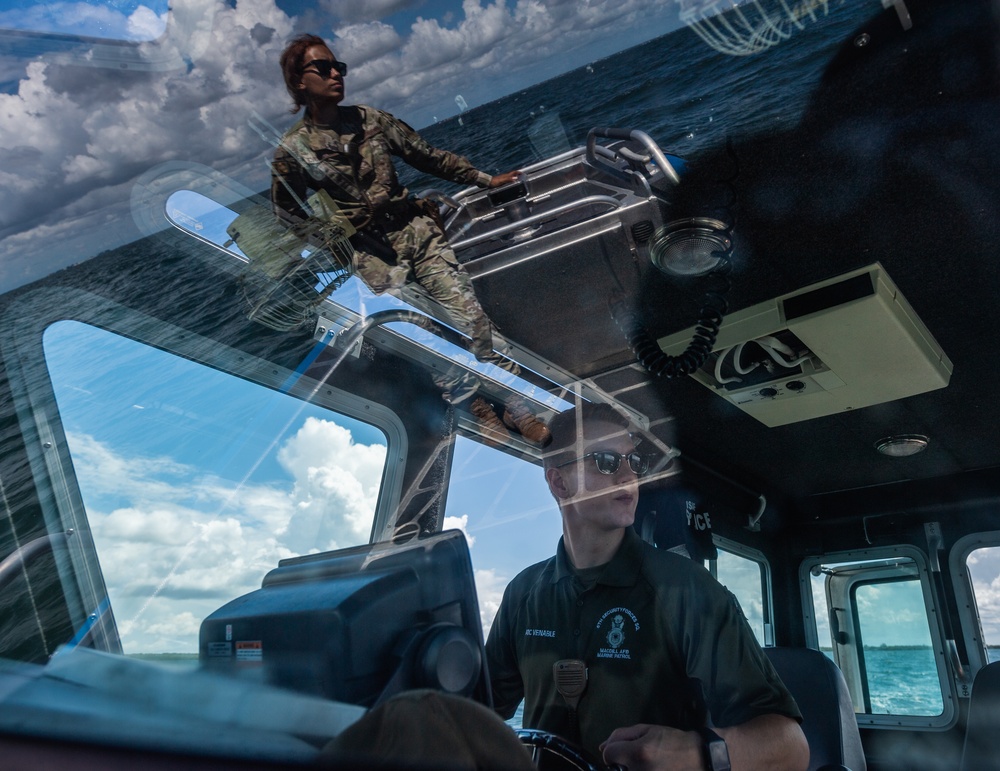Marine Patrol Airmen rescue 8 victims from a capsized vessel in Tampa Bay