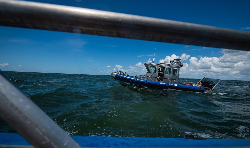 Marine Patrol Airmen rescue 8 victims from a capsized vessel in Tampa Bay