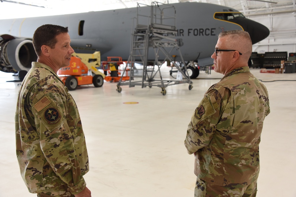 U.S. Air Force Chief Master Sgt. Mikael Sundin Visits 171st Air Refueling Wing