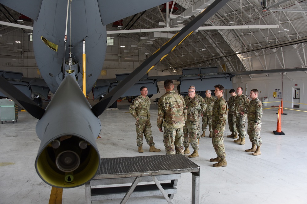 U.S. Air Force Chief Master Sgt. Mikael Sundin Visits 171st Air Refueling Wing