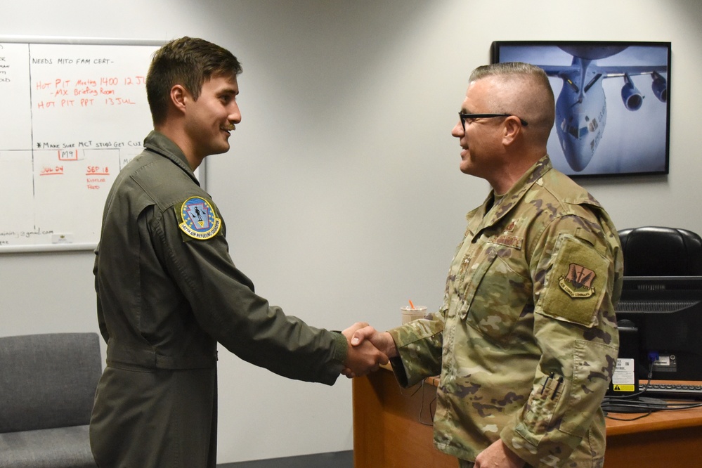 U.S. Air Force Chief Master Sgt. Mikael Sundin Visits 171st Air Refueling Wing