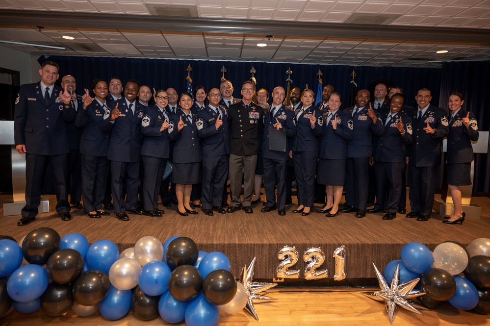 Vosler Celebrates the first all-Guardian SNCO Graduating class