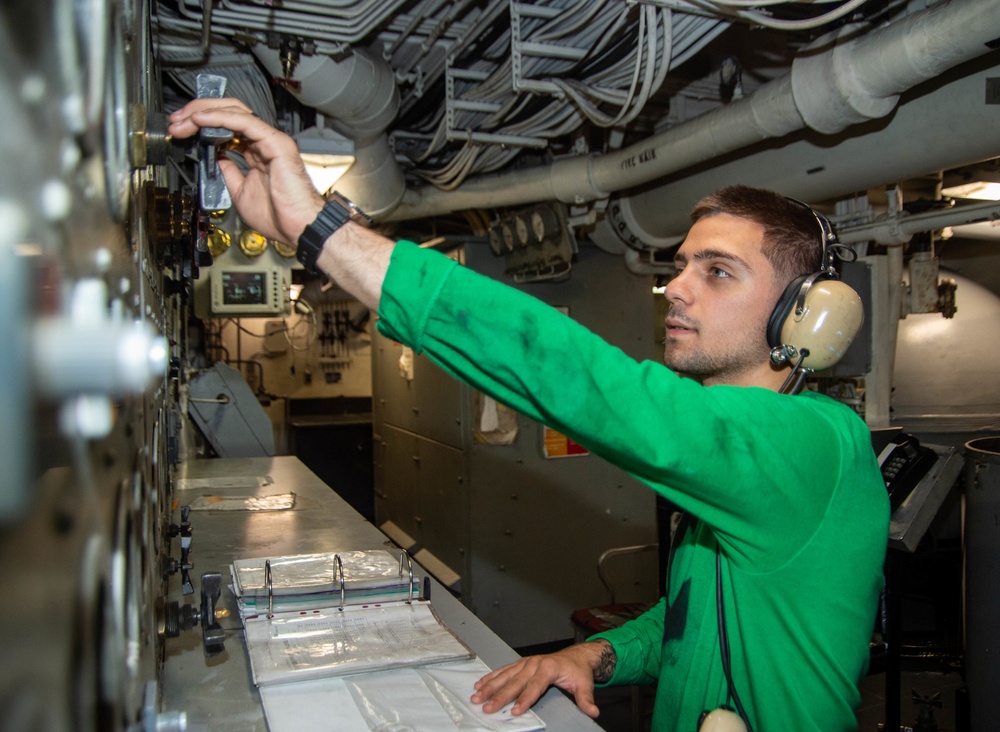 The Harry S. Truman Carrier Strike Group is on a scheduled deployment in the U.S. Naval Forces Europe area of operations, employed by U.S. Sixth Fleet to defend U.S., allied and partner interests.