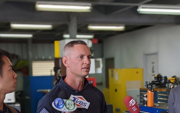 Coast Guard Maritime Safety and Security Team Honolulu Speaks to Media During RIMPAC 2022