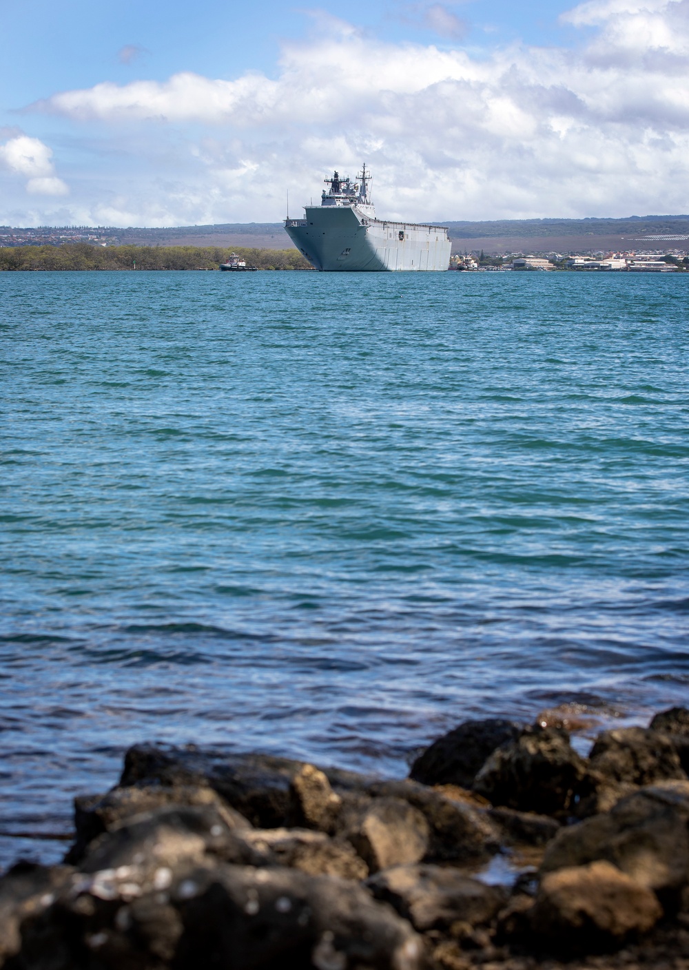 HMAS Canberra departs Pearl Harbor for RIMPAC 2022