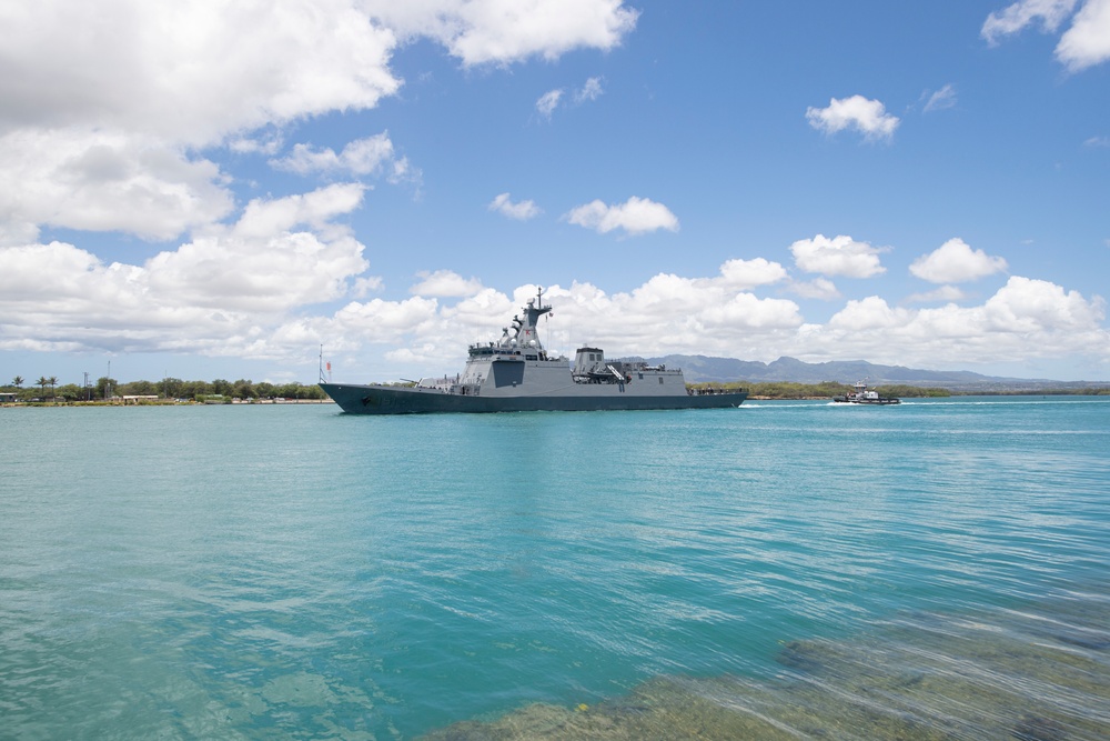 BRP Antonio Luna departs Pearl Harbor for RIMPAC 2022