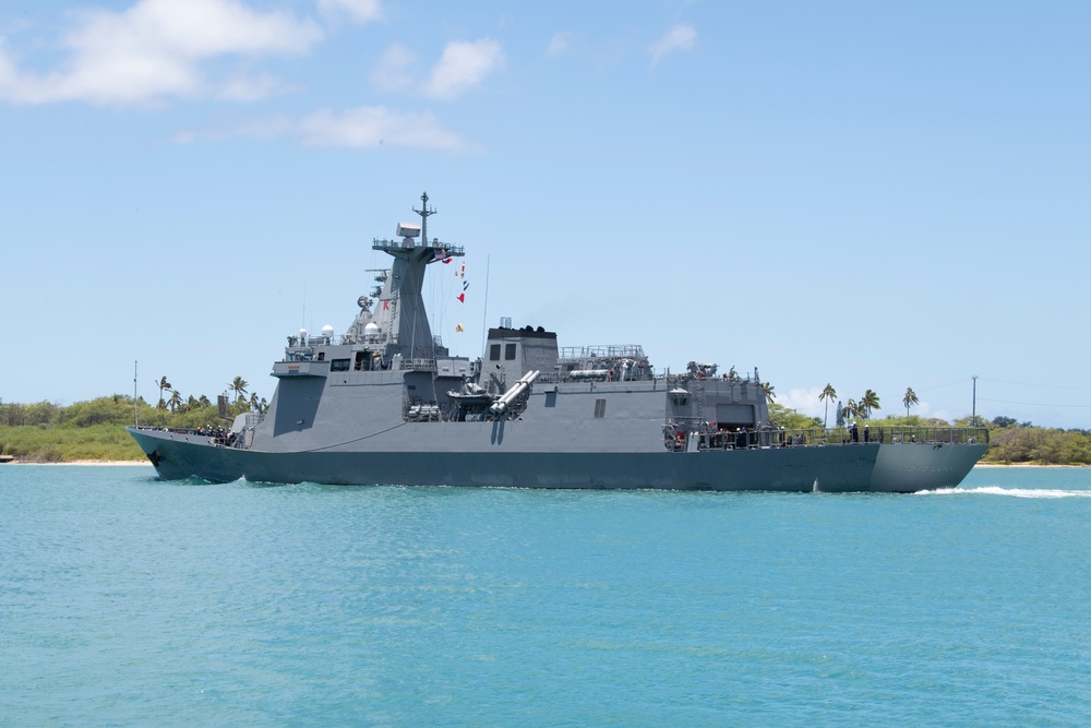 BRP Antonio Luna departs Pearl Harbor for RIMPAC 2022