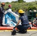 Firefighters and Engineers from Marine Corps Installation Pacific Fire and Emergency Services conduct HAZMAT training