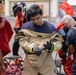 Firefighters and Engineers from Marine Corps Installation Pacific Fire and Emergency Services conduct HAZMAT training