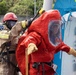 Firefighters and Engineers from Marine Corps Installation Pacific Fire and Emergency Services conduct HAZMAT training