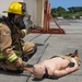 Firefighters and Engineers from Marine Corps Installation Pacific Fire and Emergency Services conduct HAZMAT training